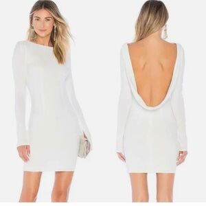 🤍 Katie May “Glisten” Open Back Dress – Ivory – Women’s Medium ✨